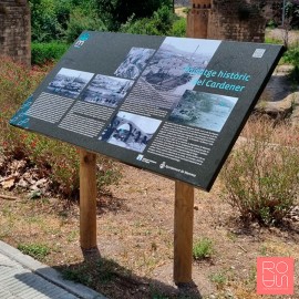 Faristol Fusta per Anella Verda - Senyalització Interpretativa